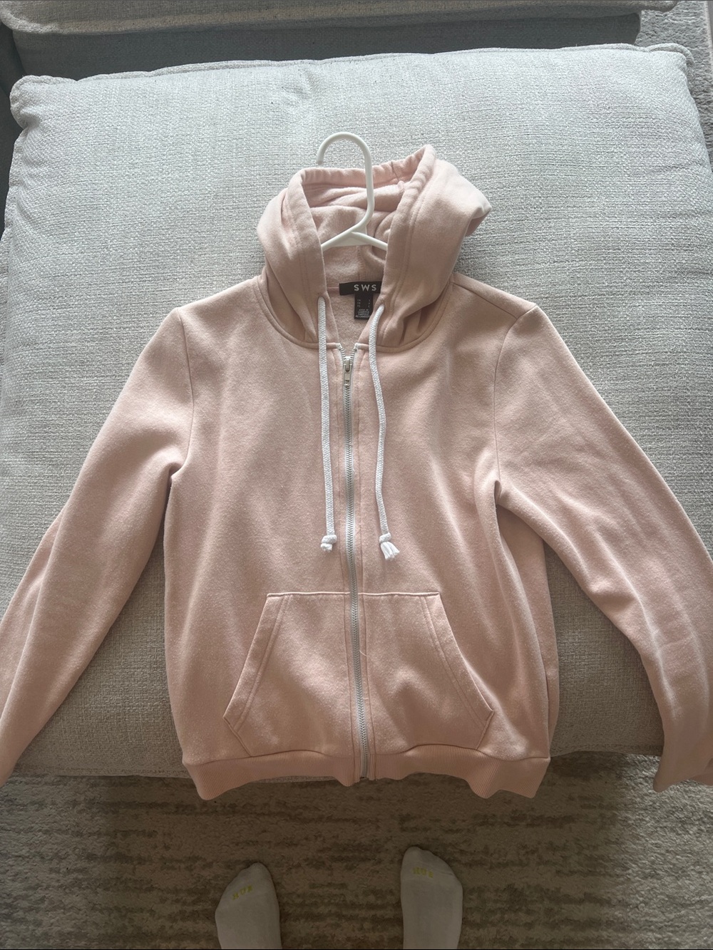 Pink Hooded Zip-Up Jacket